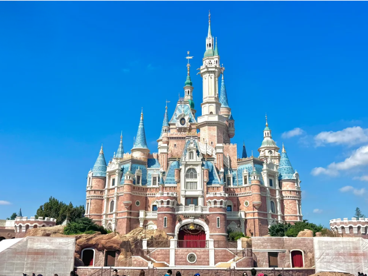 Fairytale castle at Shanghai Disneyland