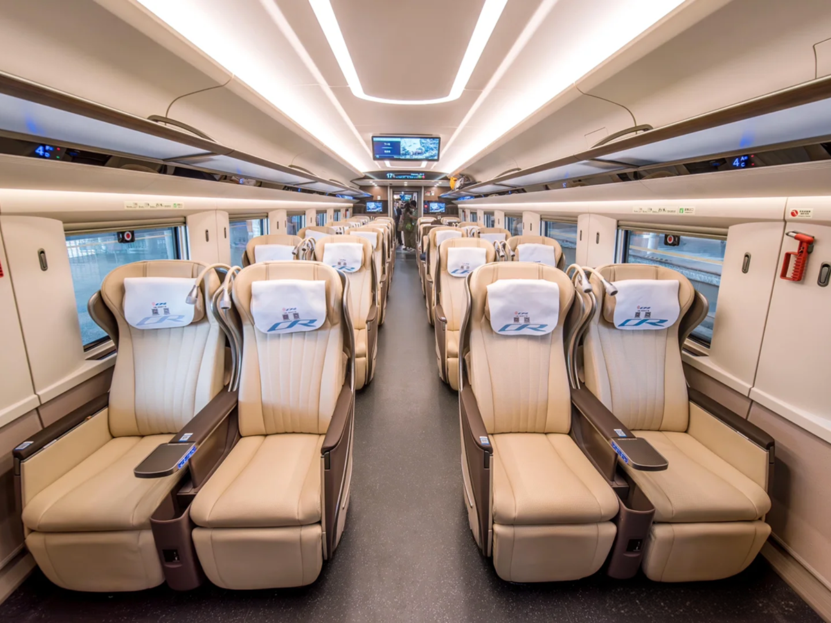 Some high-speed trains offer new first-class priority seating.