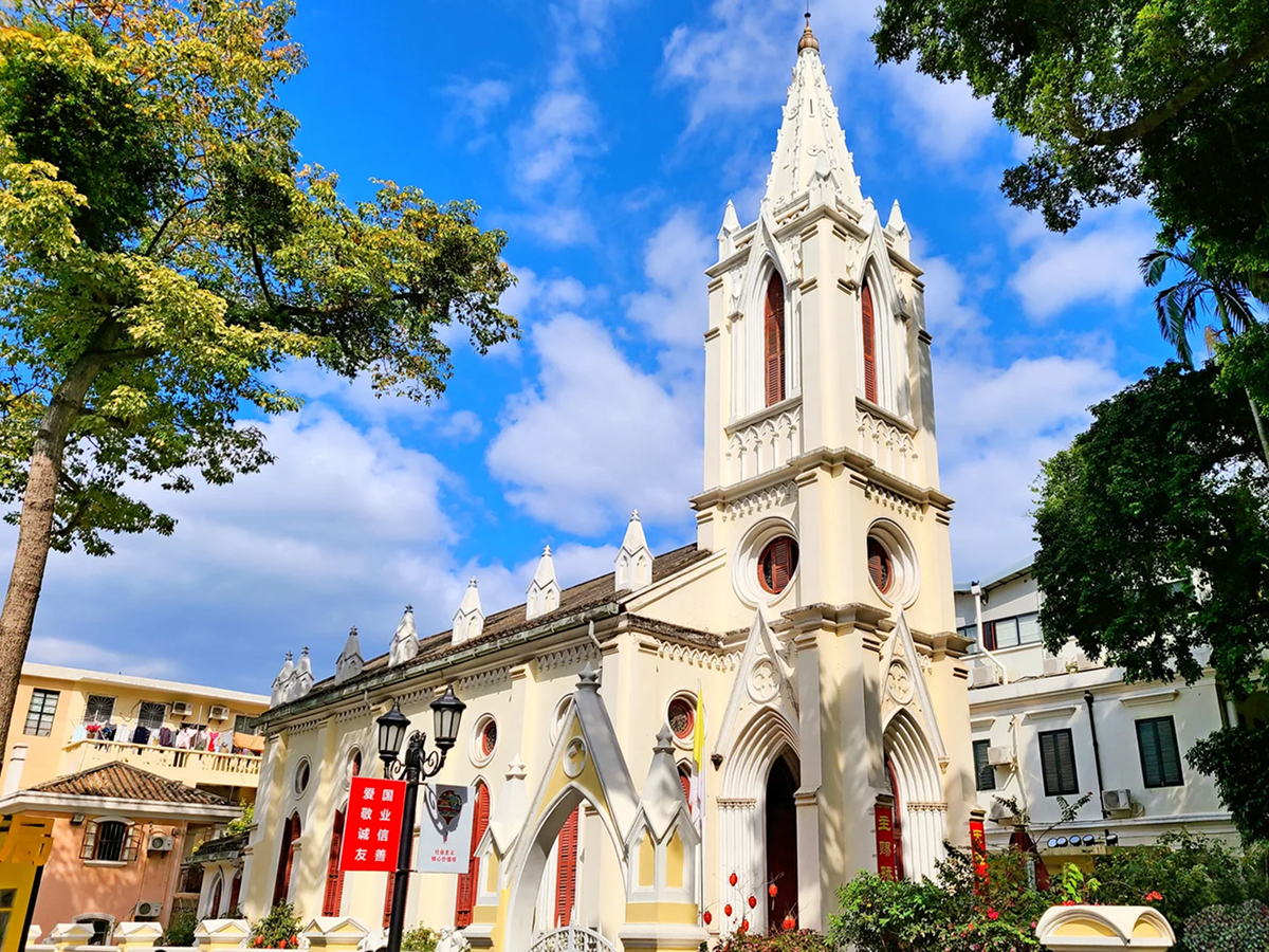 European style historical architecture on Shamian Island, Guangzhou