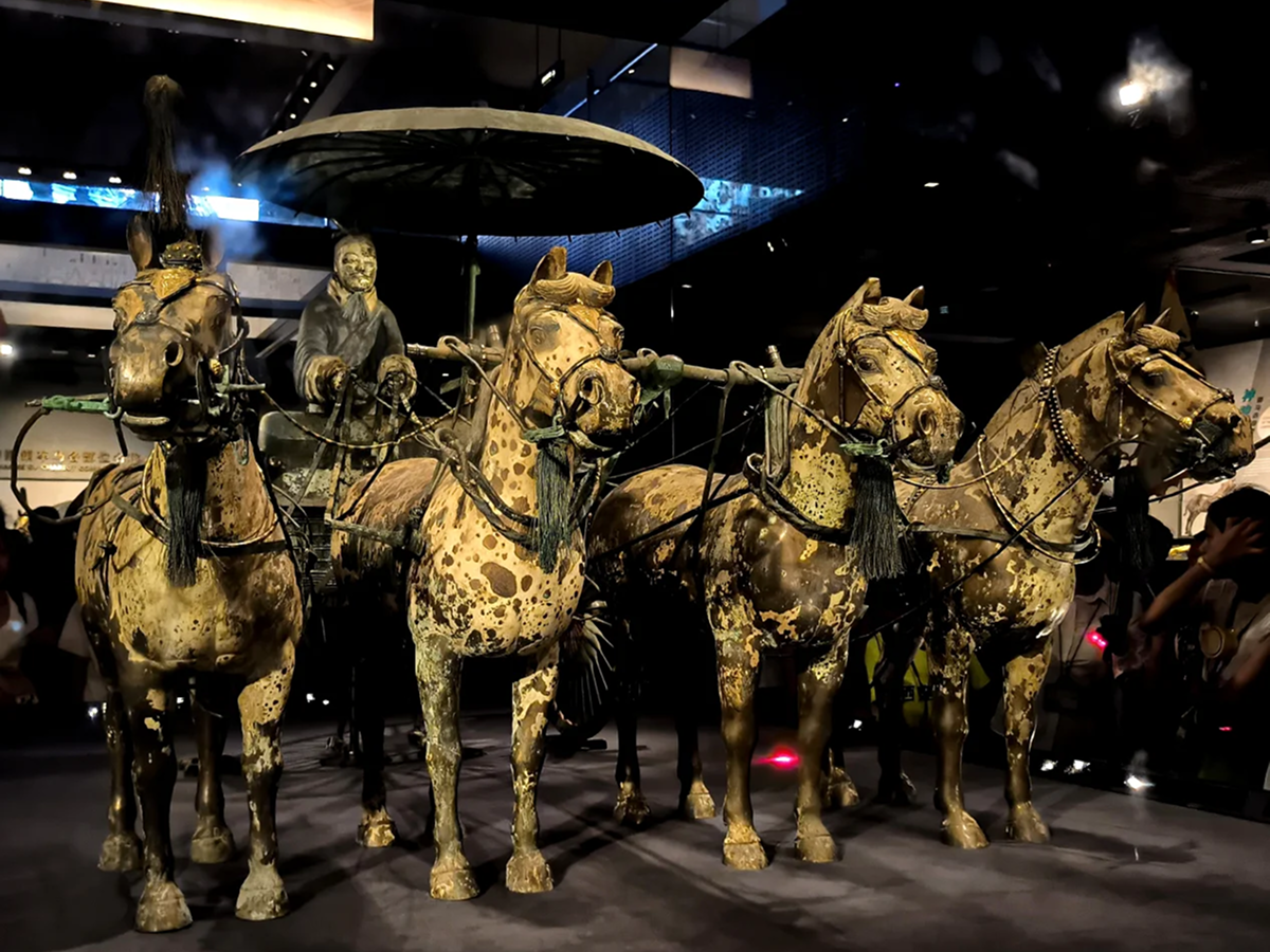 Bronze chariots and horses of the Terra Cotta Warriors