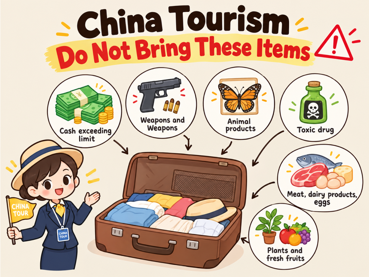 Chinese tourism - please do not bring these items
