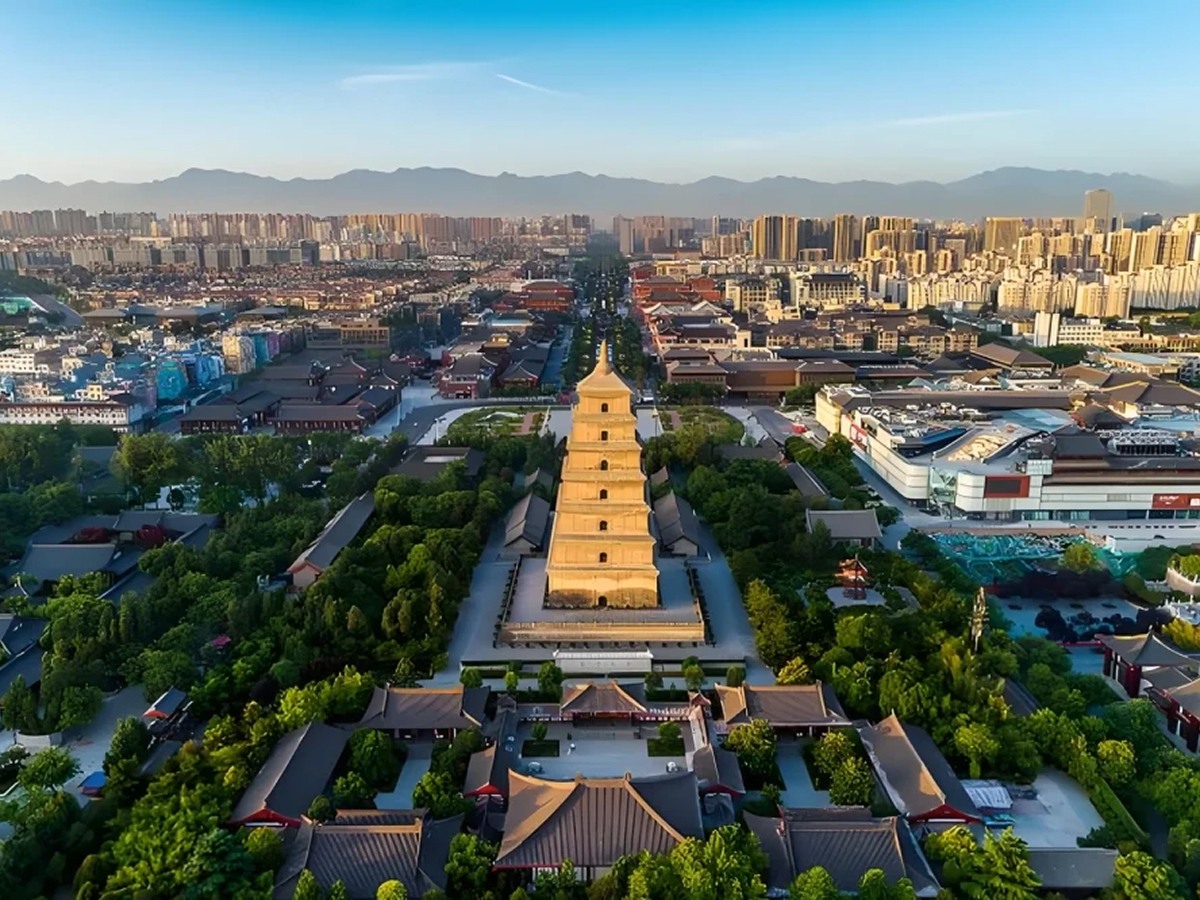 Giant Wild Goose Pagoda in Xi'an